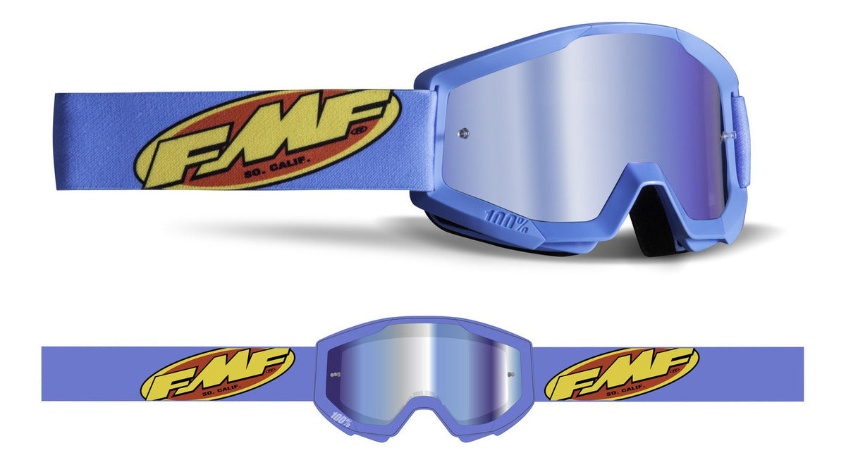 Goggles FMF Powercore Core Cyan - Mica Espejo Azul